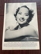 Merle Oberon Actress Back in Hollywood Once More Photo Peter Clark Tatler 1935 picture