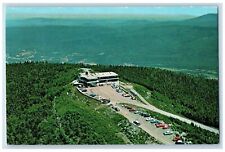 c1960's Aerial View Of Sky Line Inn Parking Mt. Equinox Manchester VT Postcard picture