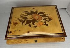 Vintage Sorrento Inlaid Wood Italian Music Box Edelweiss Fiddler In The Roof picture