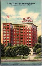 BOSTON Massachusetts Postcard HOTEL FENSGATE Beacon Street Tichnor Linen c1940s picture