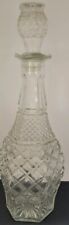 Vintage Clear Glass Decanter 14.5