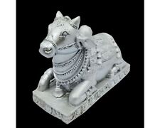 Nandi Brissabh Idol/Silver Brissav Nandi Polystone Nandi Bull Idol H-3.5
