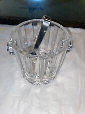 Beautiful Unique Crystal Stars And Stripes Handled Ice Bucket 4th Of July Flag picture