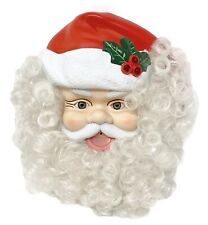 Vintage 1997 Telco Talking Musical Singing Motion Activated Santa Face See Video picture