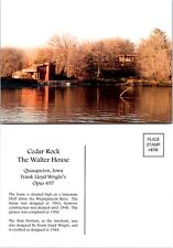 Iowa Quasqueton Cedar Rock Wapsipinicon River Boat Dock Frank Lloyd VTG Postcard picture
