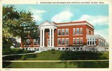 1920s Postcard; Elyria OH, Gates Home for Deformed & Crippled Children, Posted picture