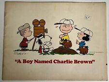 Vintage 1969 A Boy Named Charlie Brown Peanuts Souvenir Movie Book Schultz picture