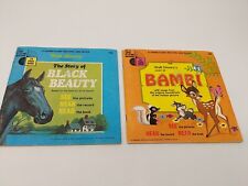 Walt Disney's Story of Bambi & Black Beauty Disneyland Records & Book 33 1/3 LP picture