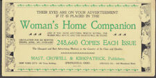 Woman's Home Companion advertising blotter 1897 248,660 copies picture