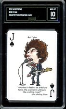 2012 Hero Decks Rock N' Roll Playing Card ~ Bob Dylan ~ GMA 10 picture