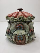 Dept Department 56 Cookie Jar Canister Cabbage House Home Cottage Vintage 1990 picture