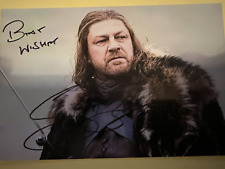 SEAN BEAN 6x4 GAME of THRONES SIGNED PICTURE picture