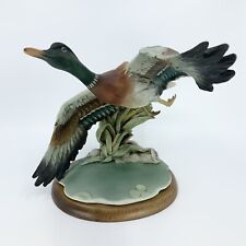 Vintage Giuseppe Armani Mallard Duck In Flight Figurine 8.75” Italy picture