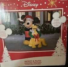 Gemmy 5ft Mickey And Pluto Christmas Inflatable 2018  picture