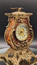 🇬🇧🇫🇷Antique Rare Bronze Mantel Clock Great Britain-France picture