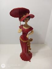 Lady In Red Dress Resin Figurine picture