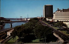 Kellogg Boulevard St Paul Minnesota Hilton Hotel aerial view ~ 1970s postcard picture