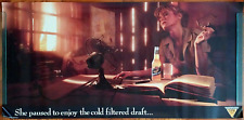 1990s Miller Genuine Draft MGD Beer Vintage Poster 20x30 research reading Girl picture