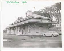 Real Photo Wolfeboro NH Railroad Depot Scene Youth Center 1964 picture