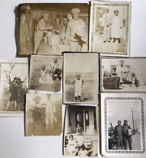Lot 10 Antique Photos 30’s 50’s Black Americana Sepia Men Women Children picture