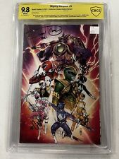 Mighty Morphin #5 CBCS 9.8 WP Virgin Variant Only 300 copies 6x Signed RARE picture