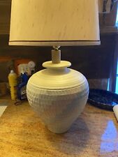 Vintage Mid-century Modern robbed/Textured Beehive Table Lamp rainbow colors picture