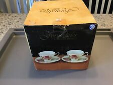 NEW IN BOX Formalities By Baum Bros Victorian Rose Collection Cup & Saucer Set picture