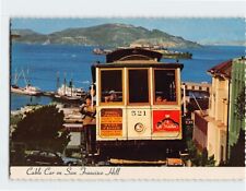 Postcard Cable Car on San Francisco Hill San Francisco California USA picture