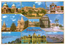 Greetings From Budapest Multi-view Unposted 4 x 6 Postcard picture