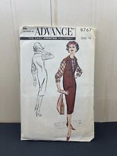 Vintage 1958 Advance Sewing Pattern #8767 Size 14 Uncut picture