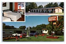 Postcard Scotts Motel, Hwy 51, Poynette WI D106 picture