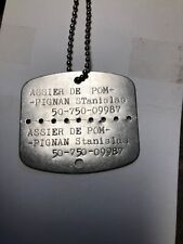 Original French Dog Tags Indochina Algerian War 1950-1960s picture