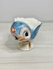 Vintage 1950s Signed Geo Z. Lefton Bluebird Egg Cup #286 Anthropomorphic Kitsch picture