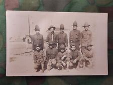 WWI US Army Doughboy Soldier Squad Real Picture Photograph Post Card USMC MARINE picture