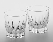 Kagami Crystal Rock Glass pair 2 set Clear 270cc  with wooden box NEW picture
