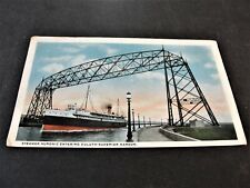 Steamer Huronic entering Duluth-Superior Harbor, Minnesota- 1920s Postcard. picture