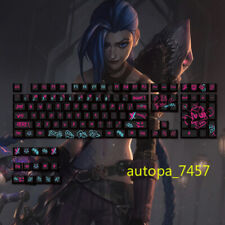 Jinx LoL League of Legends Doodle Keycaps for Cherry MX Cherry Profile New Gift picture