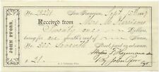 1887 San Francisco California John Pforr receipt - early real estate developer picture