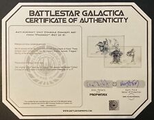 Original Cylon Drawings BATTLESTAR GALACTICA 2003-2009 TV Show +Propworx COA 2ea picture