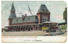 Pittsfield MA Boston and Albany RR Depot Train Station Massachusetts Postcard  picture
