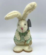 Vintage Easter Dan Dee Bunny Rabbit Holding Shovel Decoration Spring picture