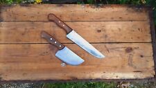 ANTIQUE OUR VINTAGE REPUTABLE KNIFES STAINLESS FARM OLD TOOLS HANDLE picture