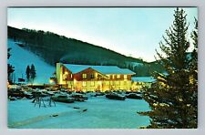 Vail CO-Colorado, Christiania At Vail, Snow Parking Lot, Vintage Postcard picture