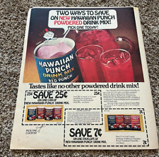 1976 Hawaiian Punch Powdered Drink Mix Newspaper Print Ad & Coupons picture