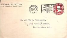 Occidental College Los Angeles California Envelope 1914 Vintage picture