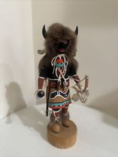 Vintage Hopi Black Buffalo Kachina / Katsina Doll by Earl Yowytewa (1923-2006) picture