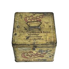 Antique Vintage Cinco Handy Humidor Tin Cigar Box Tobacciana Advertising Empty picture