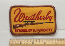Weatherby Rifles Symbol of Superiority Firearms Company Embroidered Patch Badge picture