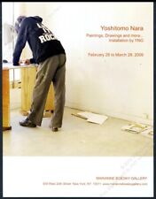 2009 Yoshitomo Nara photo and art NYC gallery vintage print ad picture