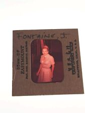 JOAN FONTAINE ACTRESS VINTAGE 35MM PHOTO DUPLICATE FILM SLIDE picture